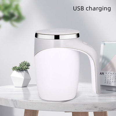 Rechargeable Model Automatic Stirring Cup Coffee Cup High Value Electric Stirring Cup Lazy Milkshake Rotating Magnetic Water Cup - Zambeel