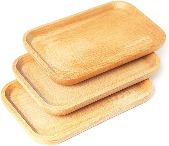 Rectengular Wooden Serving Tray(1 pcs) - Zambeel