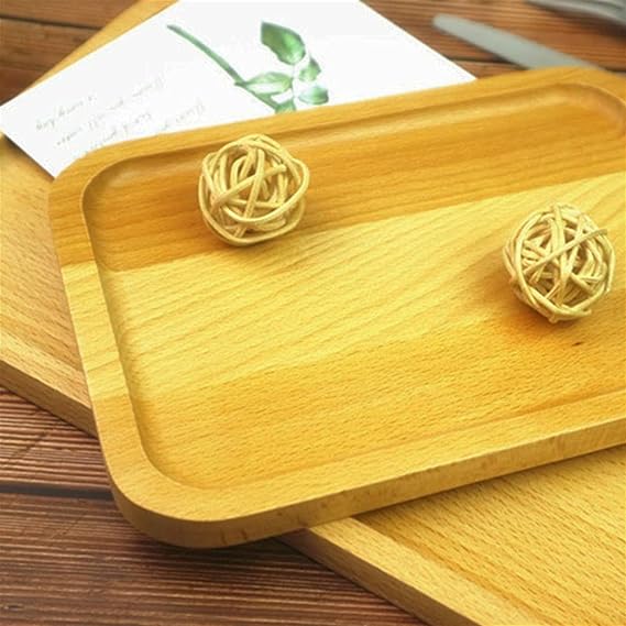 Rectengular Wooden Serving Tray(1 pcs) - Zambeel