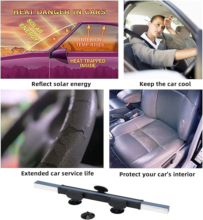 Retractable Sun Car Shade - Zambeel