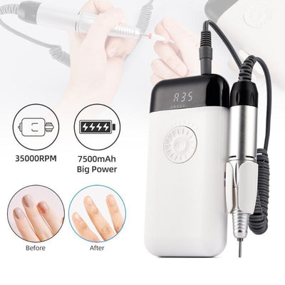 Salon Portable Manicure Drill Pedicure Drill Professional Nail Drill Machine - Zambeel