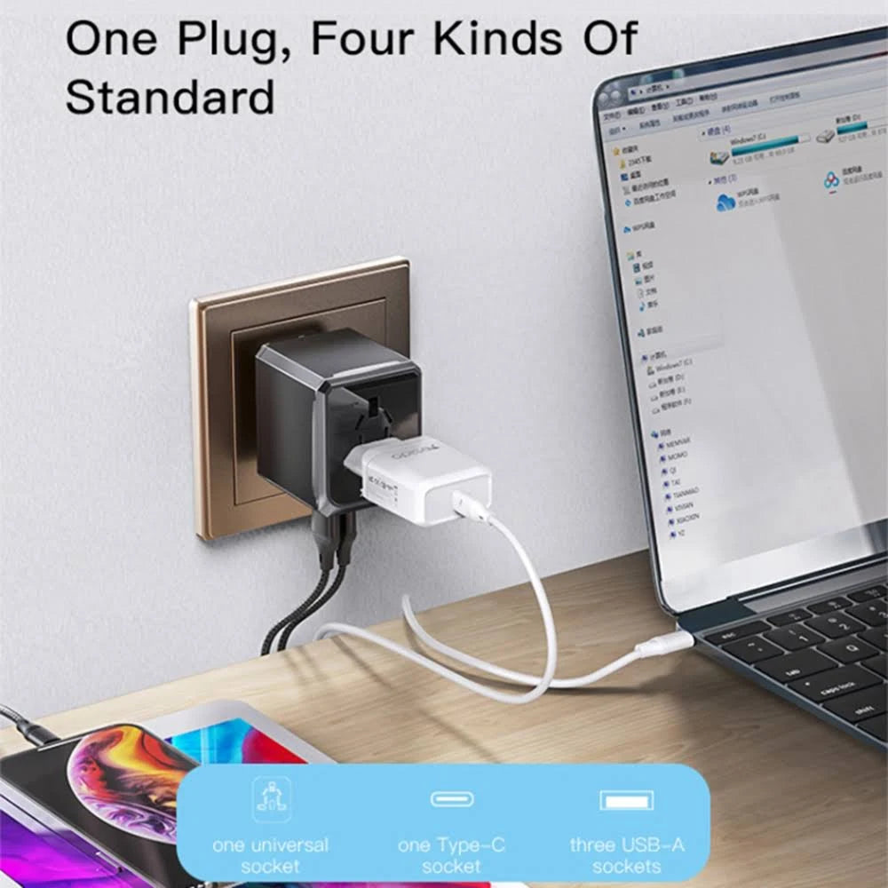 Travel Adapter USB USB-C Port