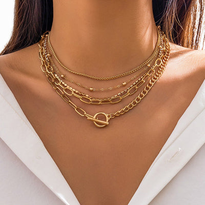 Simple Geometric OT Buckle All - match Necklace - Zambeel