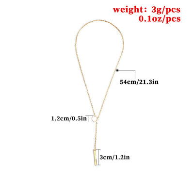 Simple Personality Circle Short Necklace For Women - Zambeel