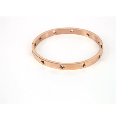 Simple Stainless Steel Hollow XINGX Bracelet - Zambeel