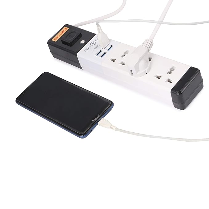 Smart 3 Sockets 4 USB Port - Zambeel