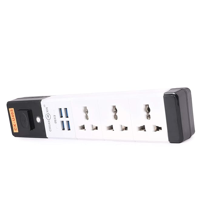 Smart 3 Sockets 4 USB Port - Zambeel