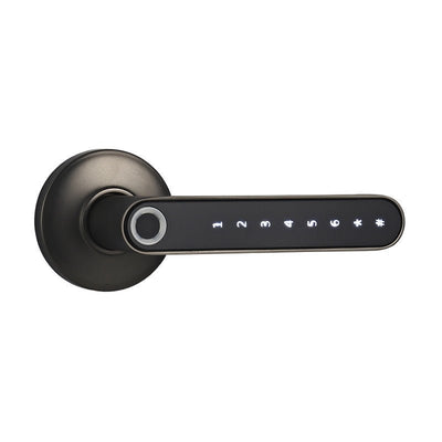 Smart Lock Fingerprint Password Electric Digital Lock Alloy Keyless Security Door Handle For Home - Zambeel