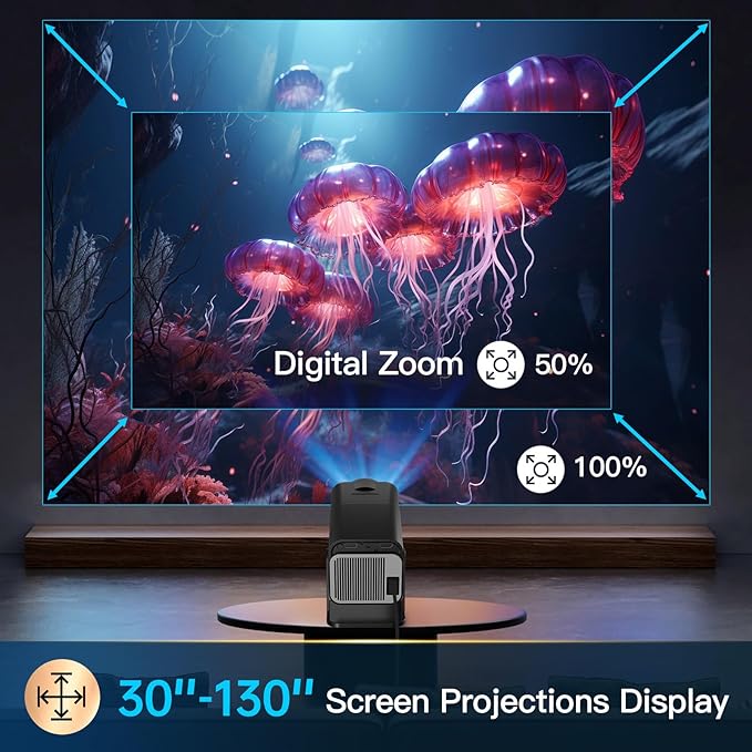 Smart Mini Square Projector - Zambeel