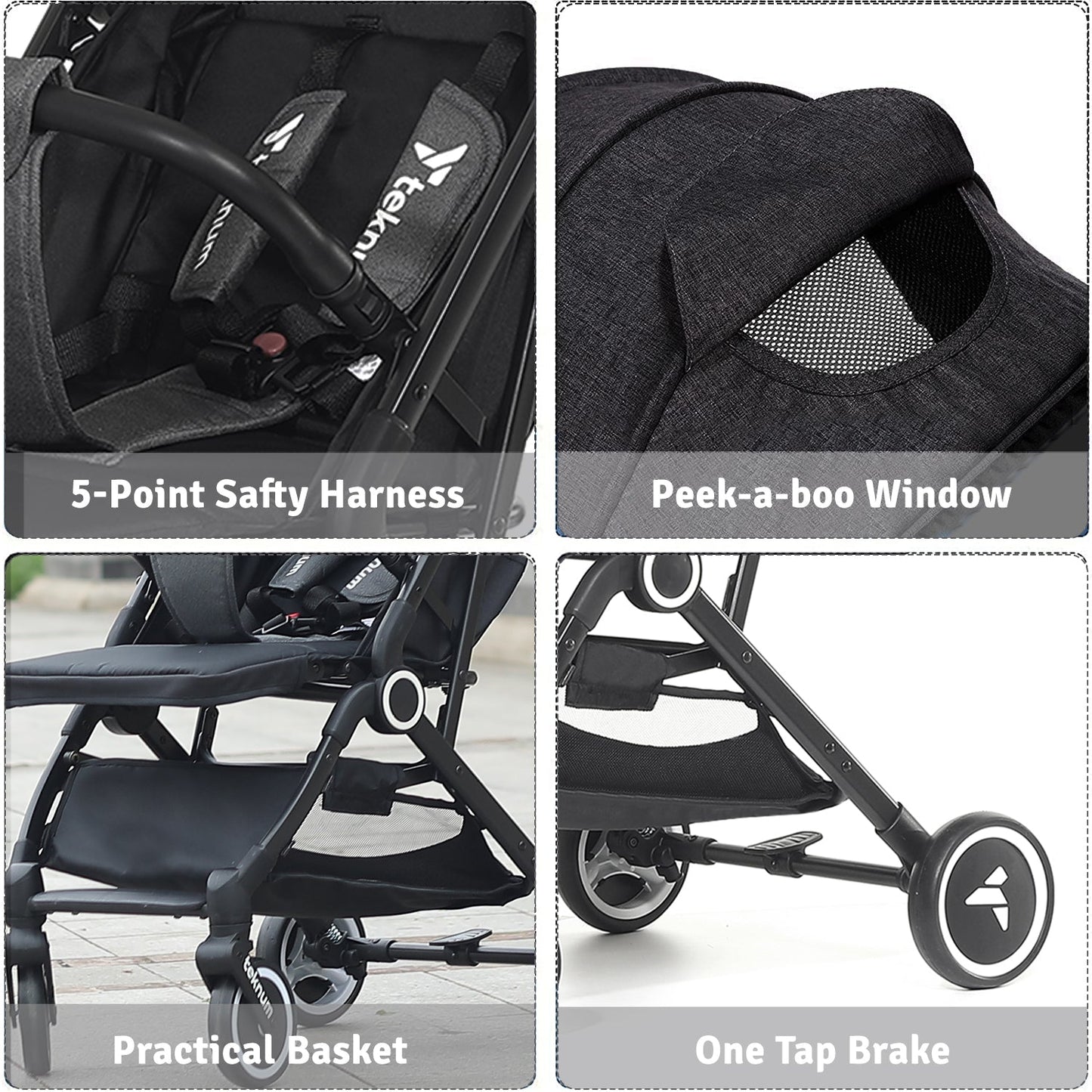 Stroller with Coffee Cup Holder - Zambeel