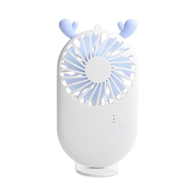 Summer 1pc Cute Portable Mini Fan Handheld USB Chargeable Desktop Fans 3 Mode Adjustable Summer Cooler For Outdoor Travel Office - Zambeel