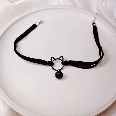 Sweet Cool Hot Girl Dark Cat Necklace Special - interest Design High Sense - Zambeel