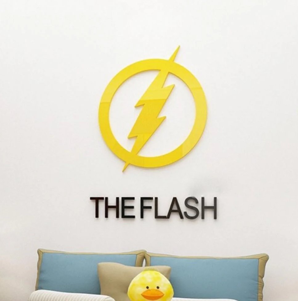 The Flash Acrylic Wall Art, Super Hero, Gift Idea - Zambeel