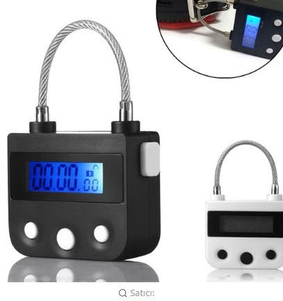 Time Lock Fetish Handcuffs Mouth Gag Electronic Timer Bdsm Bondage Restraints Chastity Couples Toys Adult Game Bondage Lock - Zambeel