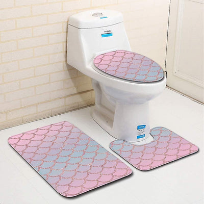 Toilet Mat Sets (Color and Design May Vary) - Zambeel