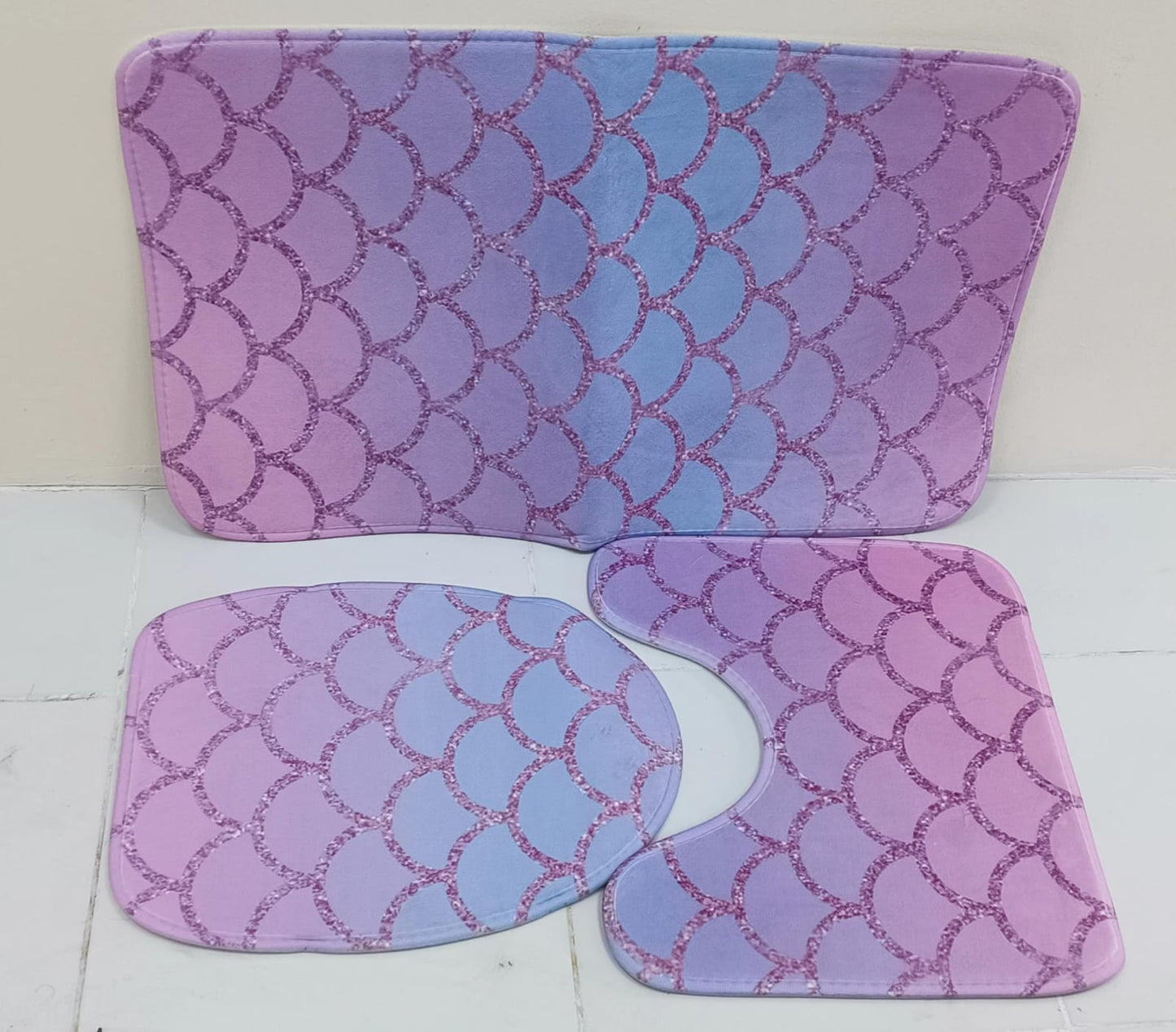 Toilet Mat Sets (Color and Design May Vary) - Zambeel