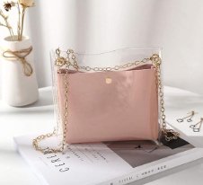 Transparent Bucket Bag Pink - Zambeel