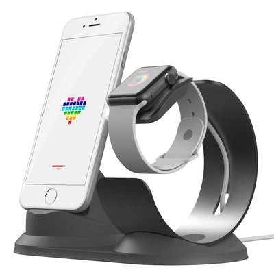 Two - in - one Aluminum Alloy Metal Charging Stand - Zambeel