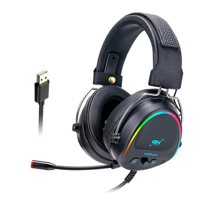 USB Headset Gaming Headset RGB Luminous Gaming Wired Headset With Microphone - Zambeel