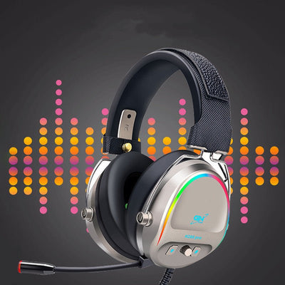 USB Headset Gaming Headset RGB Luminous Gaming Wired Headset With Microphone - Zambeel