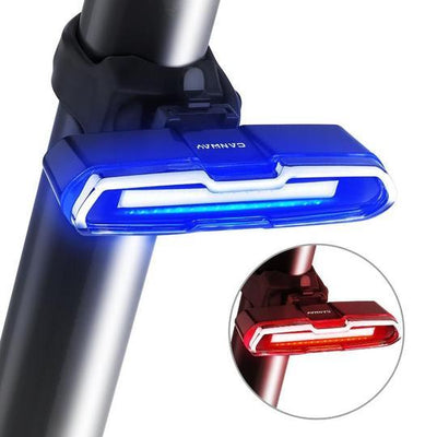 USB red and blue taillights mountain bike warning light - Zambeel