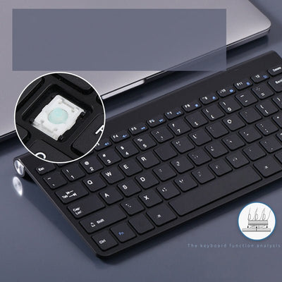 Usb Slim Mouse Mini Wireless Keyboard - Zambeel