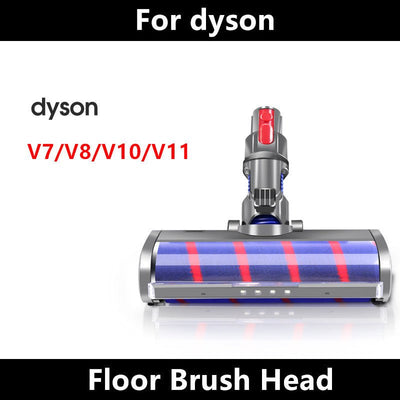 Vacuum Cleaner Accessories Rolling Brush Direct Drive Suction Head Soft Velvet Electric Floor Brush - Zambeel