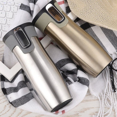 Vacuum Insulated Stainless Steel Travel Mugs Water Flask Thermal Tea Bottle - Zambeel