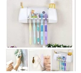 Wall Mounted Tooth Brush Rack Holder - Zambeel