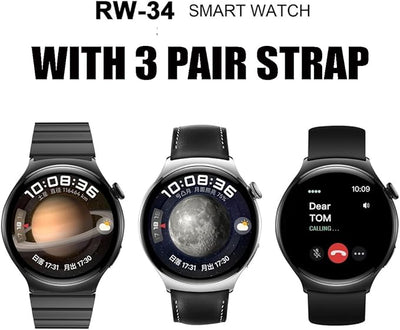 Watch 4 - RW - 34 with 3 pairs strap - Zambeel