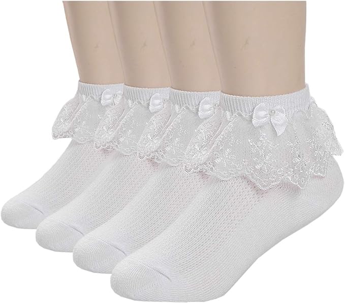 White Colored Socks for kids (Single Pair) - Zambeel