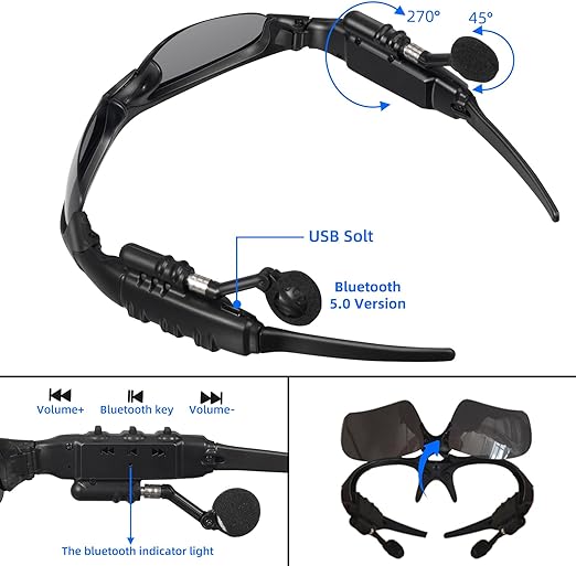 Wireless Bluetooth Headset Sunglasses - Zambeel