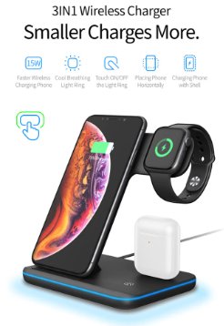 Wireless Charger Stand 3 in 1 - Zambeel