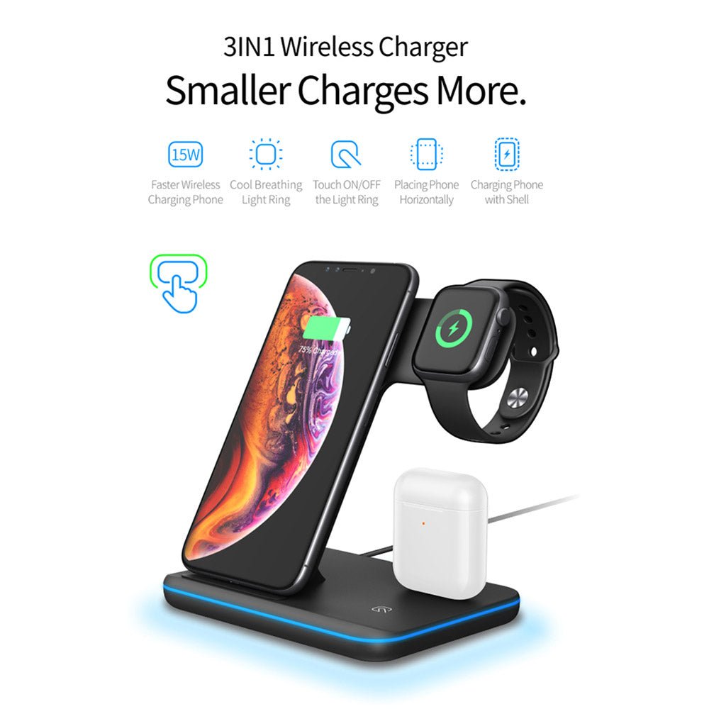 Wireless Charger Stand 3 in 1 - Zambeel