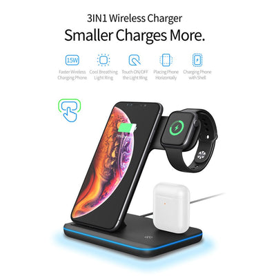 Wireless Charger Stand 3 in 1 - Zambeel