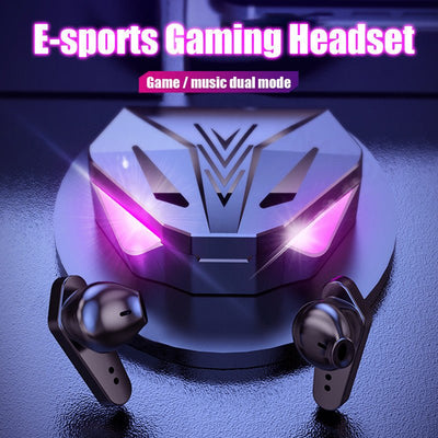 Wireless Gaming Headphones No Delay Noise Reduction Bluetooth Earphones HIFI Sound E - Sport Game Headset With Mic - Zambeel