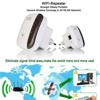 Wireless WiFi Repeater Wi - Fi Range Extender - Zambeel