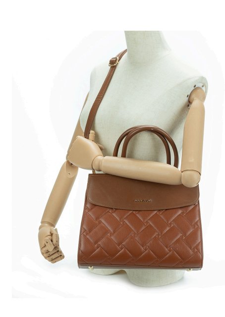 Women's Check Design Shoulder Bag - Zambeel