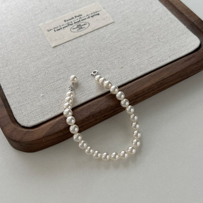 Women's Pearl S925 Sterling Silver Bracelet - Zambeel